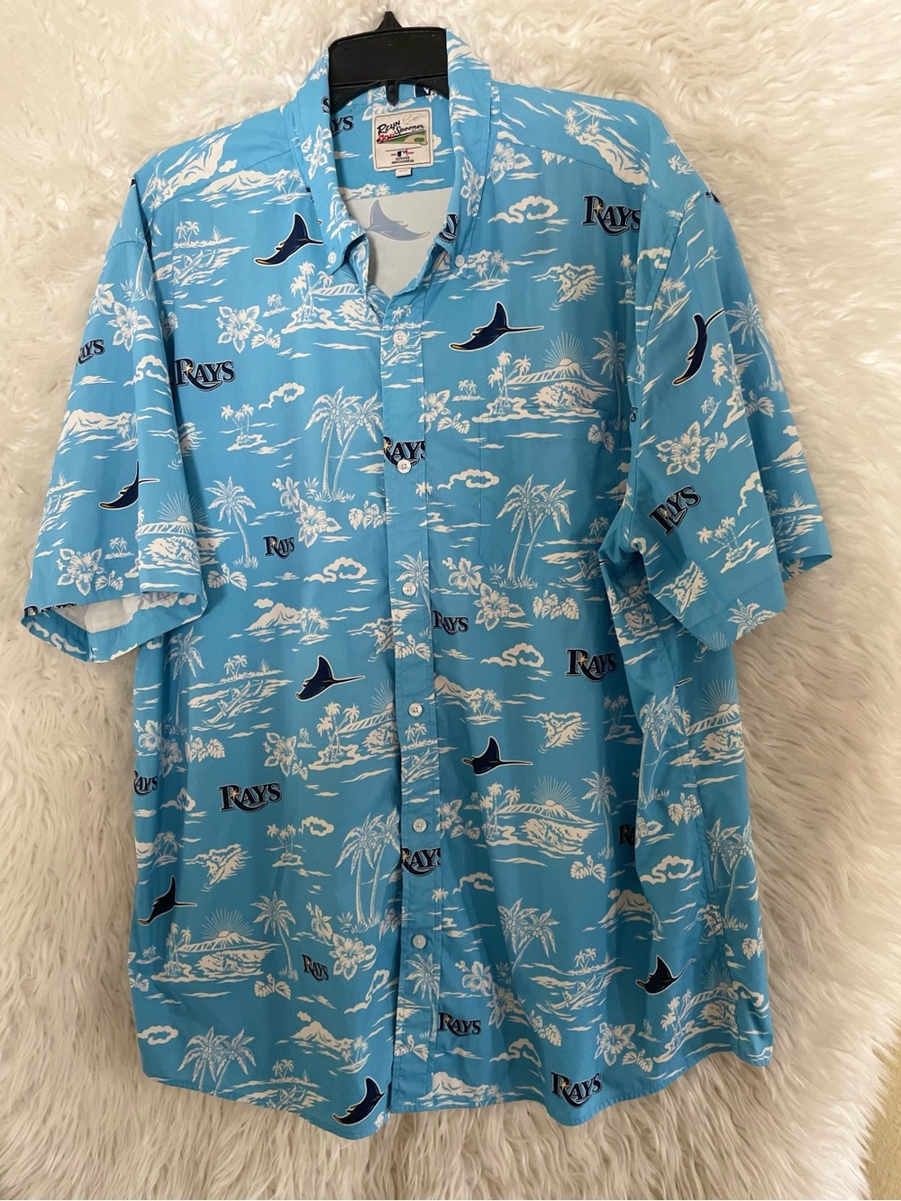 Tampa Bay Rays Reyn Spooner Men’s Kekai Performance Button-Down Shirt-2XL
